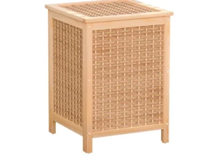 Artiss Laundry Hamper Bathroom Storage Cabinet Wooden Organiser Bag Clothes
