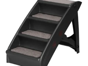 i.Pet Dog Ramp Steps For Bed Sofa Car Pet Stairs Ladder Portable Foldable Black