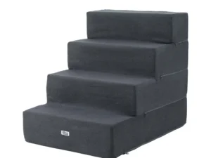 i.Pet Dog Ramp Foam Dog Cover Stairs Portable Cat Ladder For Sofa Bed 4 Steps
