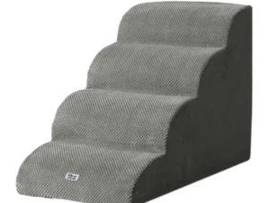 i.Pet Dog Ramp Steps Foam 4 Tier Pet Stairs For Bed Sofa Car Portable Indoor