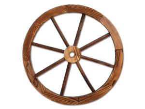 Gardeon Garden Decor Outdoor Ornament Wooden Wagon Wheel