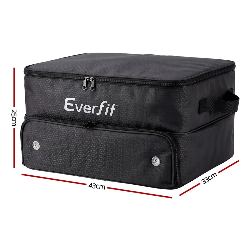 Everfit Golf Storage Bag 2-Tier Trunk Organizer w/ Ventilated Shoe Compartment