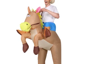 Inflatable Cowboy Costume Adult Suit Blow Up Party Fancy Dress Halloween Cosplay