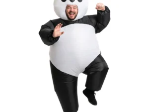 Inflatable Costume Panda Suit Fancy Dress Adult Party Outfit Black One Size