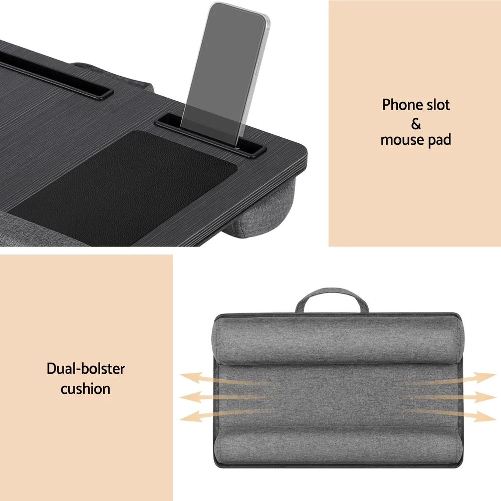 Artiss Lap Desk Laptop DeskS Portable w/ Wrist-rest Phone Slot Mouse Pad 55CM
