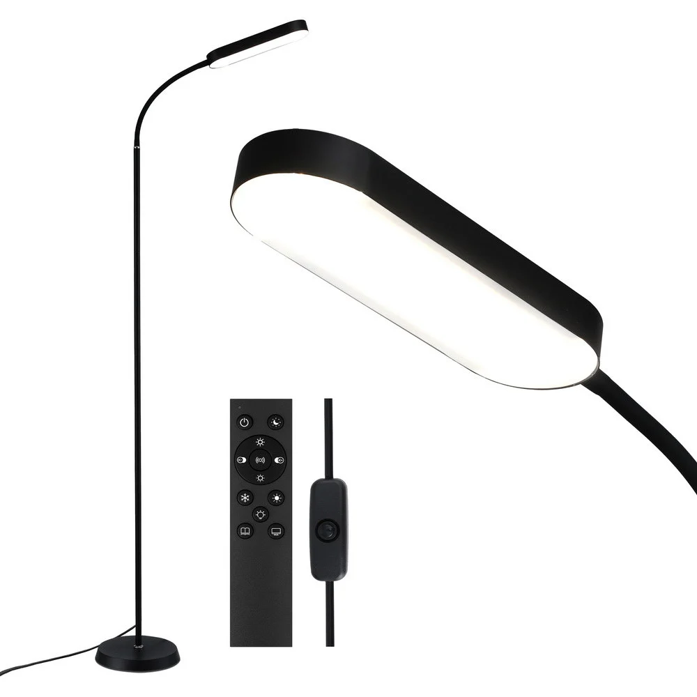 Artiss LED Floor Lamp w/ Remote Control & 4 Color Temperature Reading Living