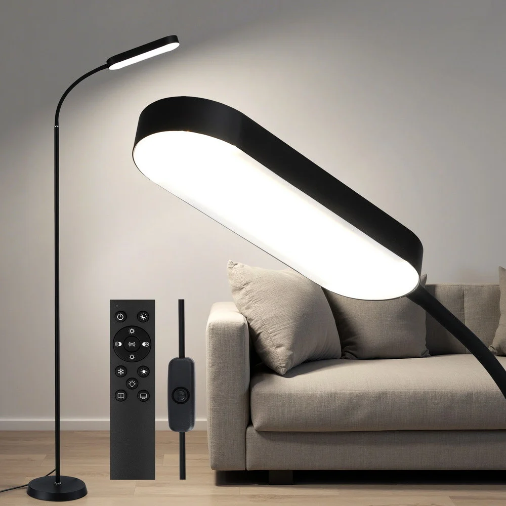 Artiss LED Floor Lamp w/ Remote Control & 4 Color Temperature Reading Living
