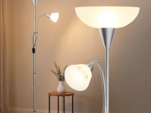 Artiss Floor Lamp Mother and Child Modern Home Living Room Office Reading Silver