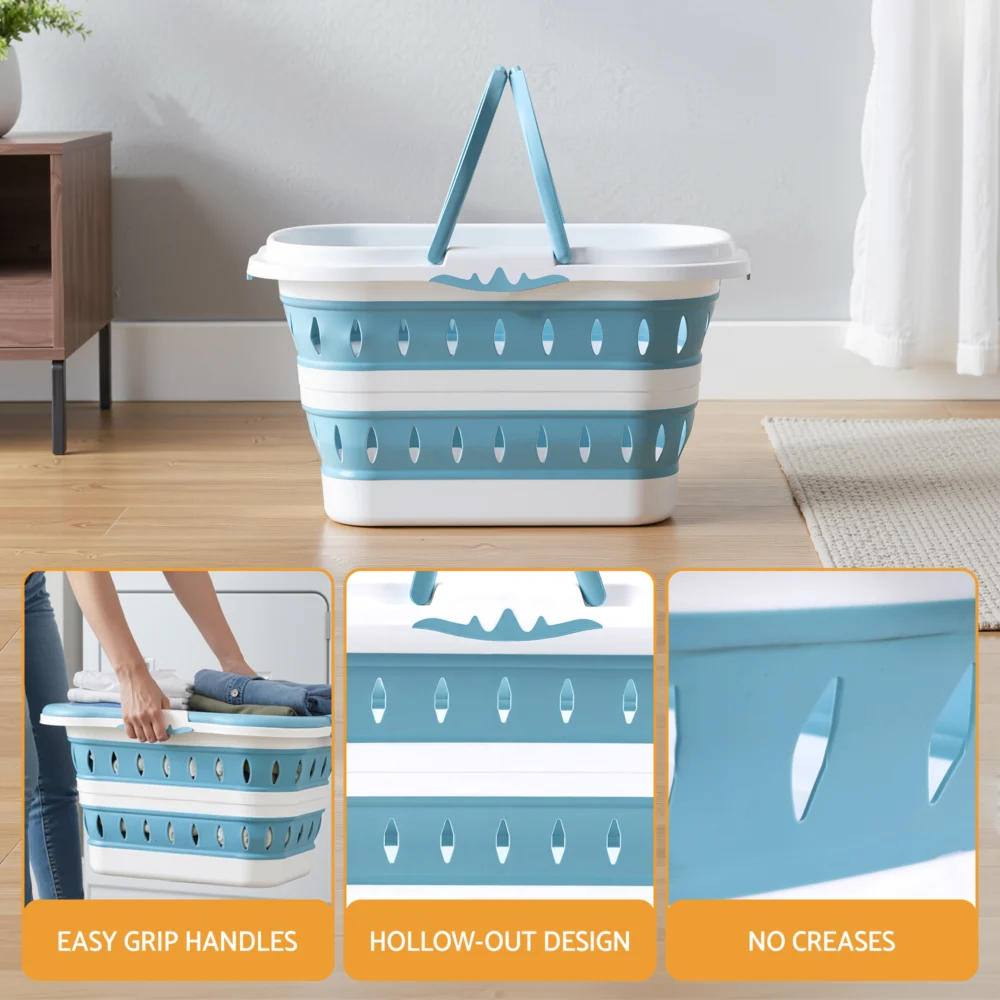 Artiss Laundry Basket Hamper Large Foldable Washing Clothes Storage Organiser
