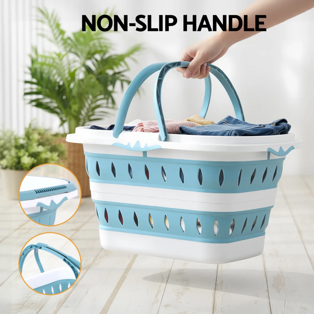 Artiss Laundry Basket Hamper Large Foldable Washing Clothes Storage Organiser