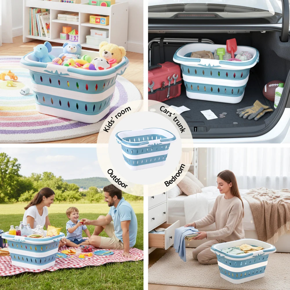 Artiss Laundry Basket Hamper Large Foldable Washing Clothes Storage Organiser