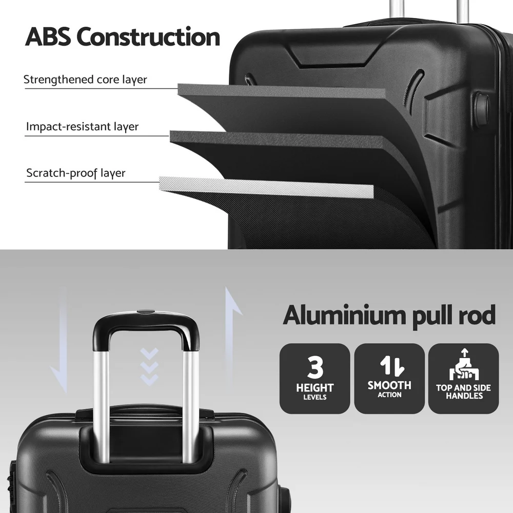 Wanderlite 28 Inch Luggage w/ TSA Lock Spinner Travel Suitcase Carry On Hard