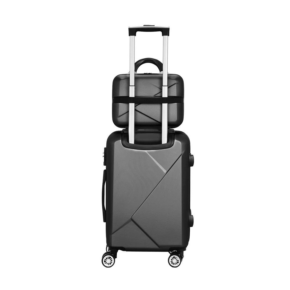 Wanderlite 2Set 20 Inch Luggage Case w/ 12 Inch Handheld Luggage Box Hard Shell