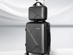 Wanderlite 2Set 20 Inch Luggage Case w/ 12 Inch Handheld Luggage Box Hard Shell