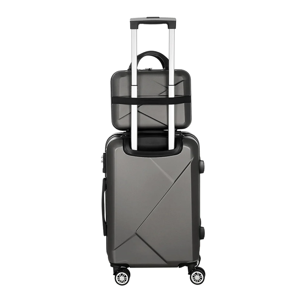 Wanderlite 2Set 20 Inch Luggage Case w/ 12 Inch Handheld Luggage Box Hard Shell