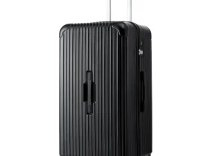 Wanderlite 28" Trunk Luggage Suitcase Travel 5 Wheels Type-C Port TSA Black