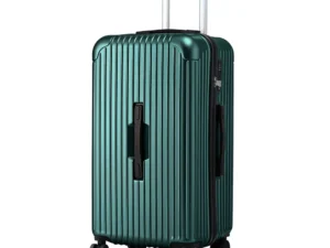 Wanderlite 28" Trunk Luggage Suitcase Travel 5 Wheels Type-C Port TSA Green