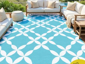 Gardeon Outdoor Rugs 274x366cm Large Carpet Reversible Area Mat PP Dual-Sided