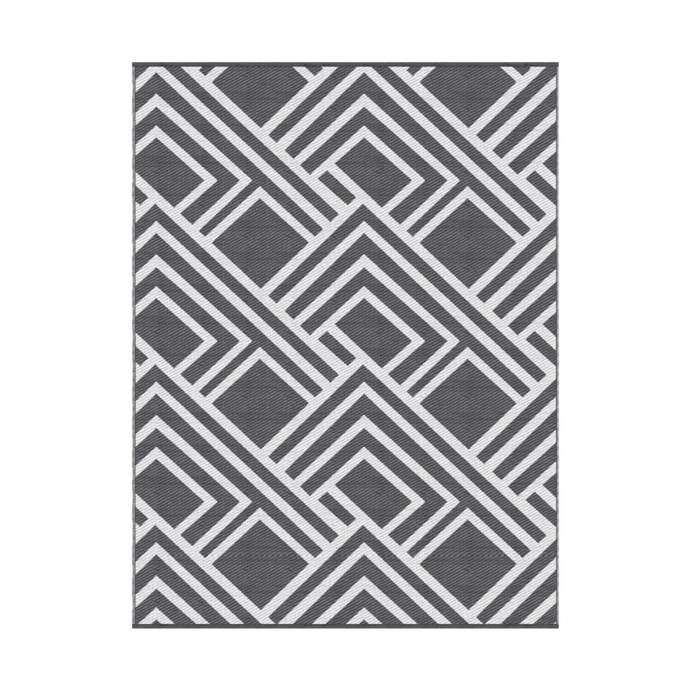 Gardeon Outdoor Rugs 274x366cm Reversible PP Dual-Sided Area Mat Large Carpet