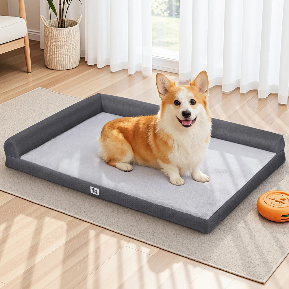i.Pet Pet Bed Plush Soft Cushion Egg Crate Large Sofa Platform Removable