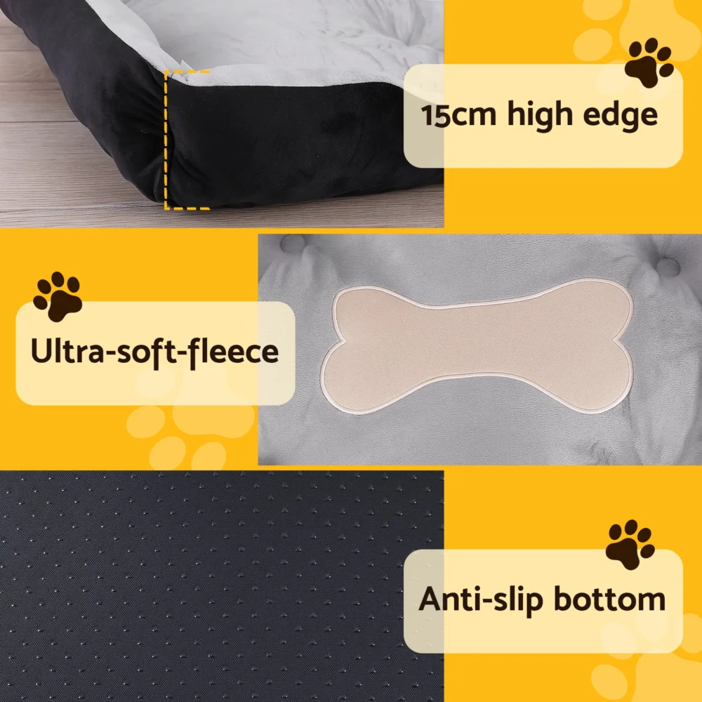 i.Pet Pet Bed Dog Bed Soft PP Cotton Mat Sleeping Comfy Cushion Washable Extra