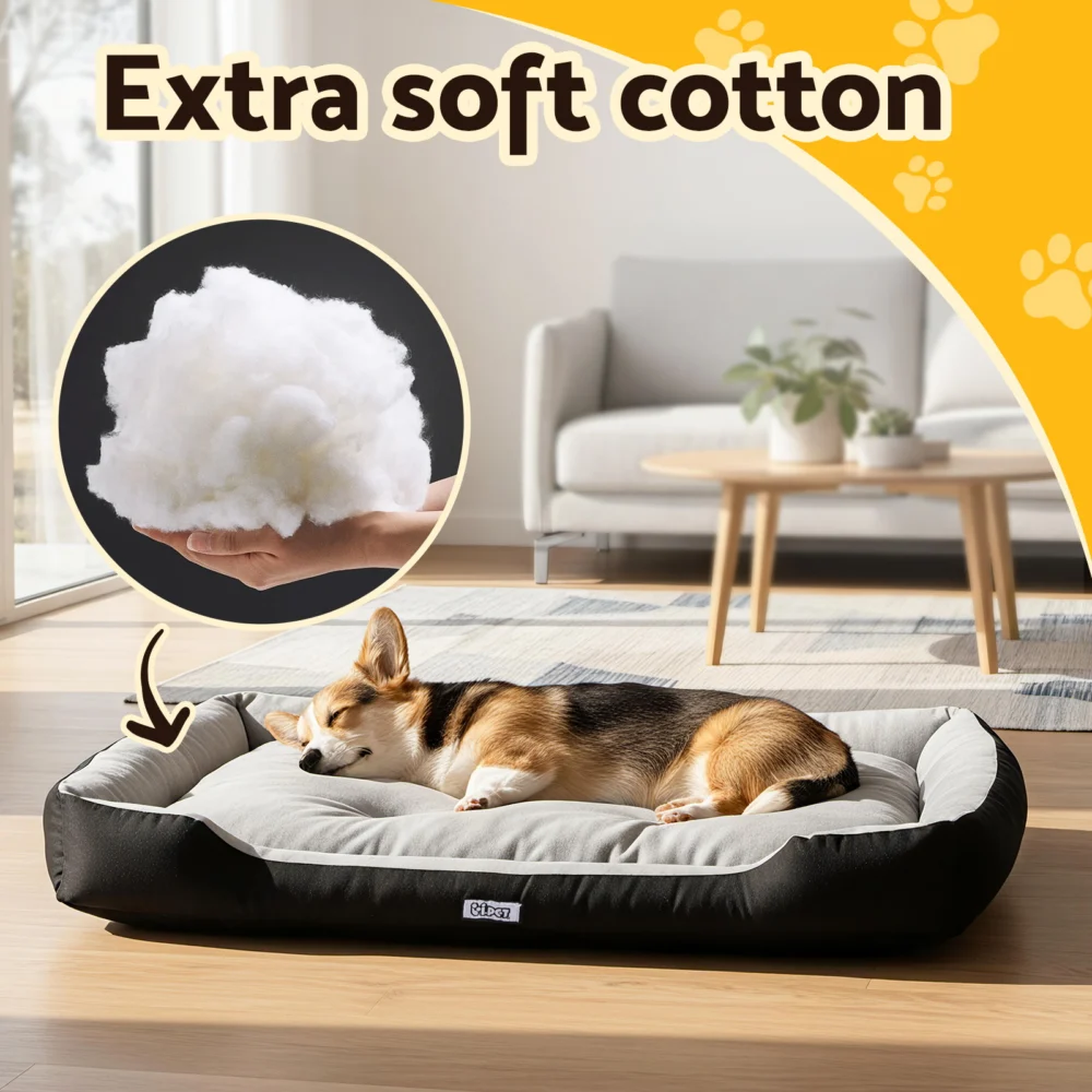 i.Pet Pet Bed Dog Bed Soft PP Cotton Mat Sleeping Comfy Cushion Washable Extra