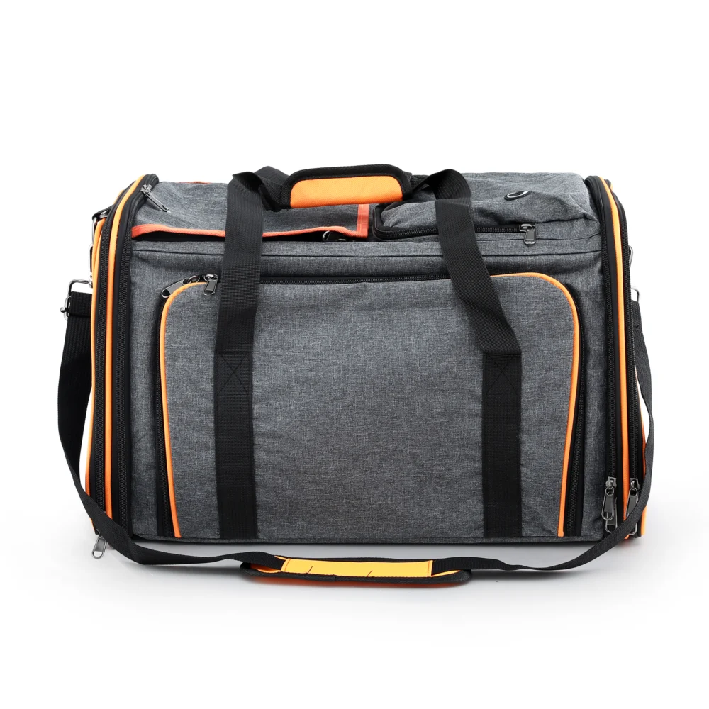 i.Pet Pet Carrier Bag Foldable Expandable Dog Cat Travel Cage Portable Car