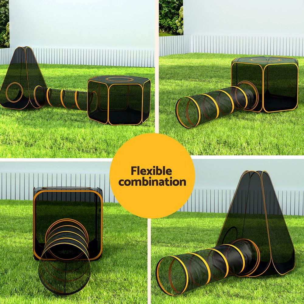 i.Pet Pet Playpen Cat House 6 IN 1 Tent Tunnel Dog Cage Puppy Rabbit Play