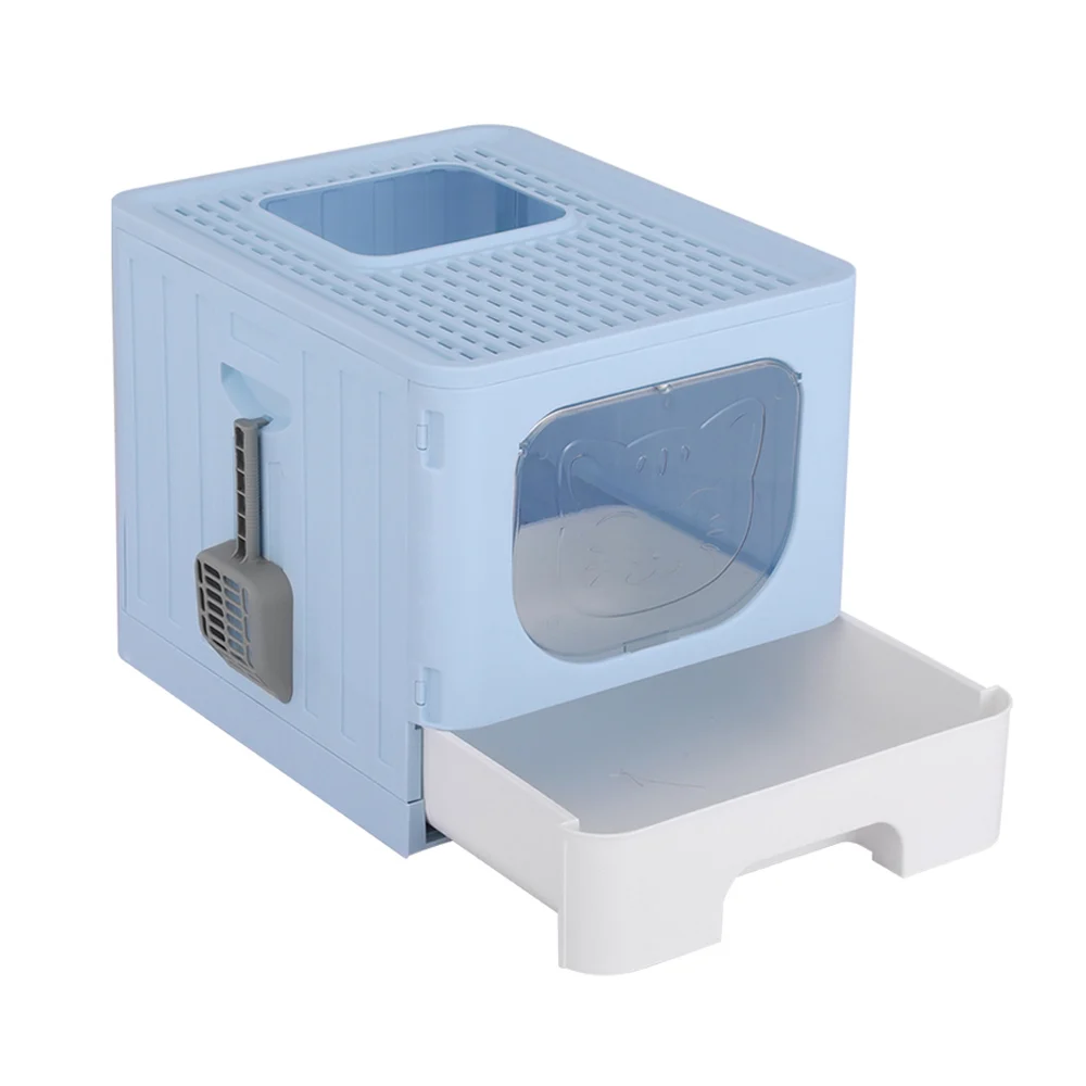 i.Pet Cat Litter Box Large Tray Kitty Toilet Enclosed Hooded Foldable Cat Litter