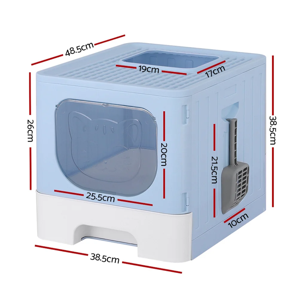 i.Pet Cat Litter Box Large Tray Kitty Toilet Enclosed Hooded Foldable Cat Litter