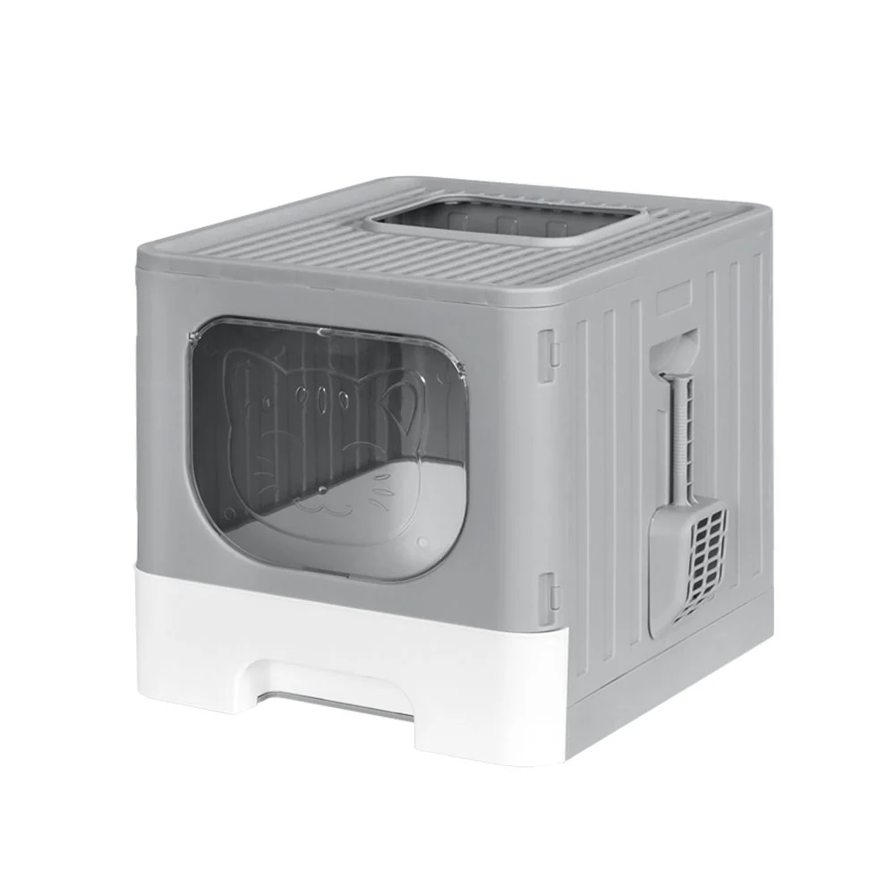 i.Pet Cat Litter Box Large Tray Kitty Toilet Enclosed Hooded Foldable Cat Litter