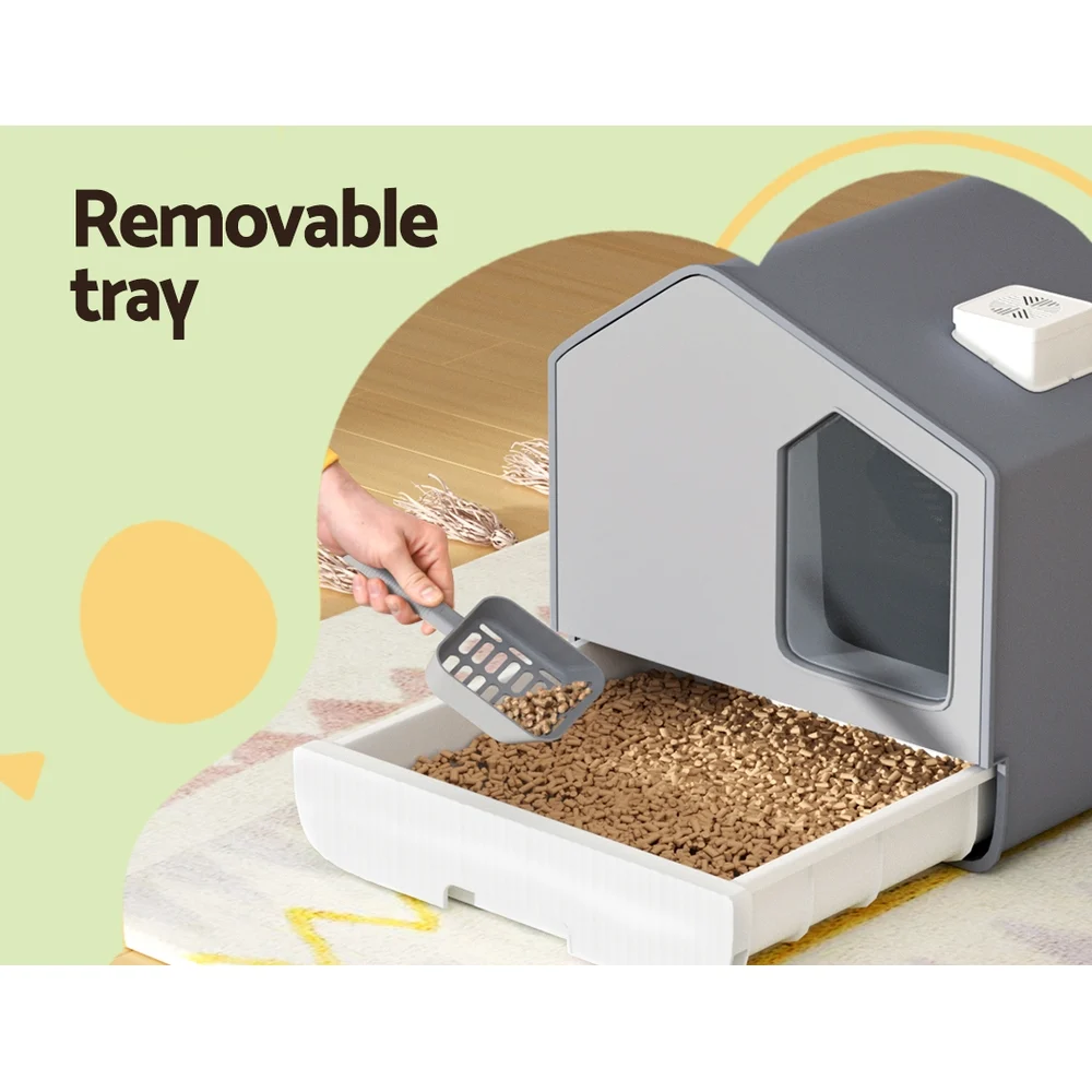 i.Pet Cat Litter Box Large Tray Kitty Toilet Enclosed Cat Litter Box Hooded
