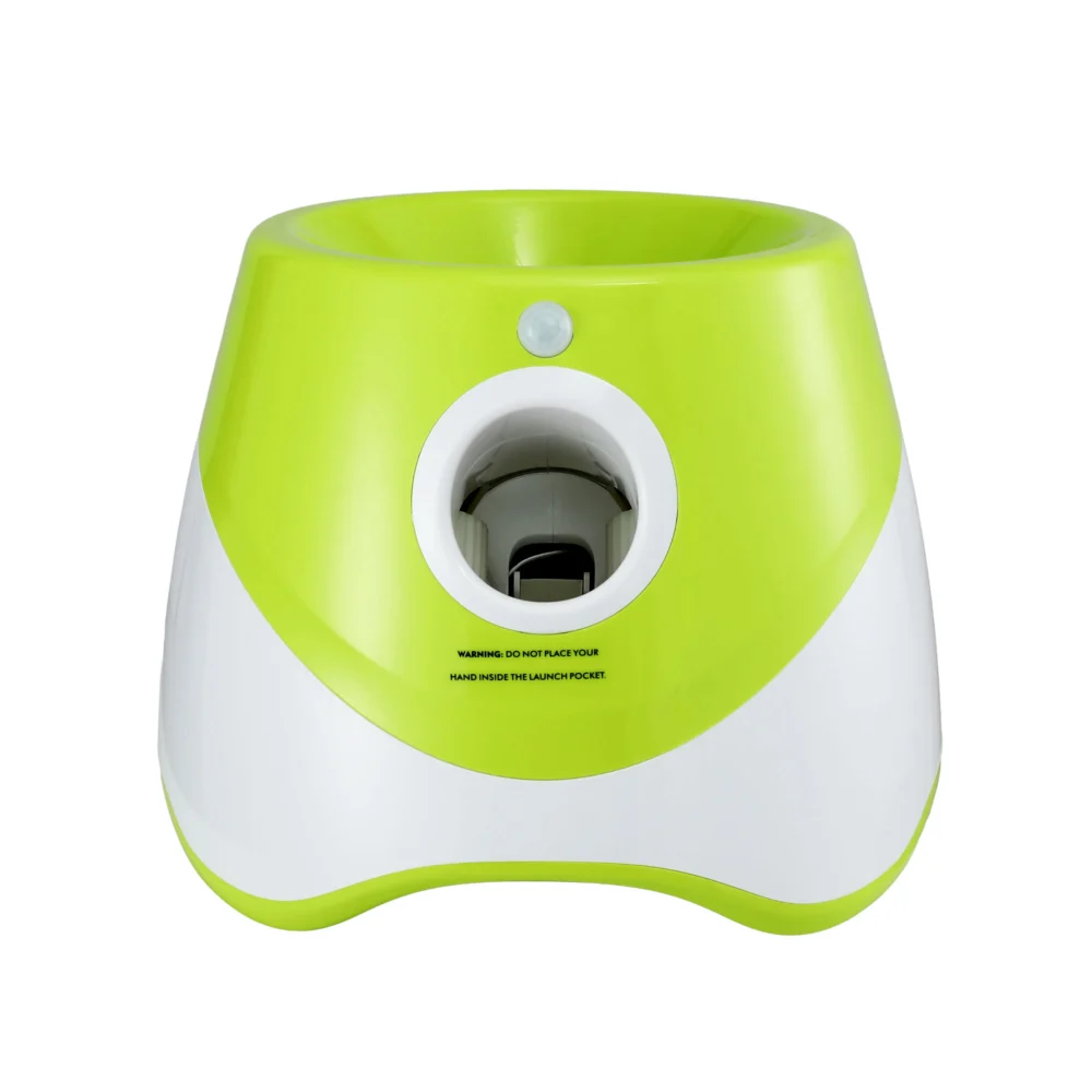 i.Pet Dog Ball Launcher Thrower with 6 Balls & 3/6/9m Launch Distances Green