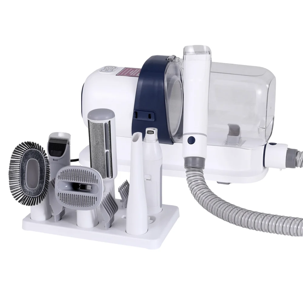 i.Pet Pet Grooming Kit Vacuum Dog Cat Hair Dryer Remover Clipper Brushes