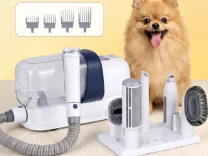 i.Pet Pet Grooming Kit Vacuum Dog Cat Hair Dryer Remover Clipper Brushes