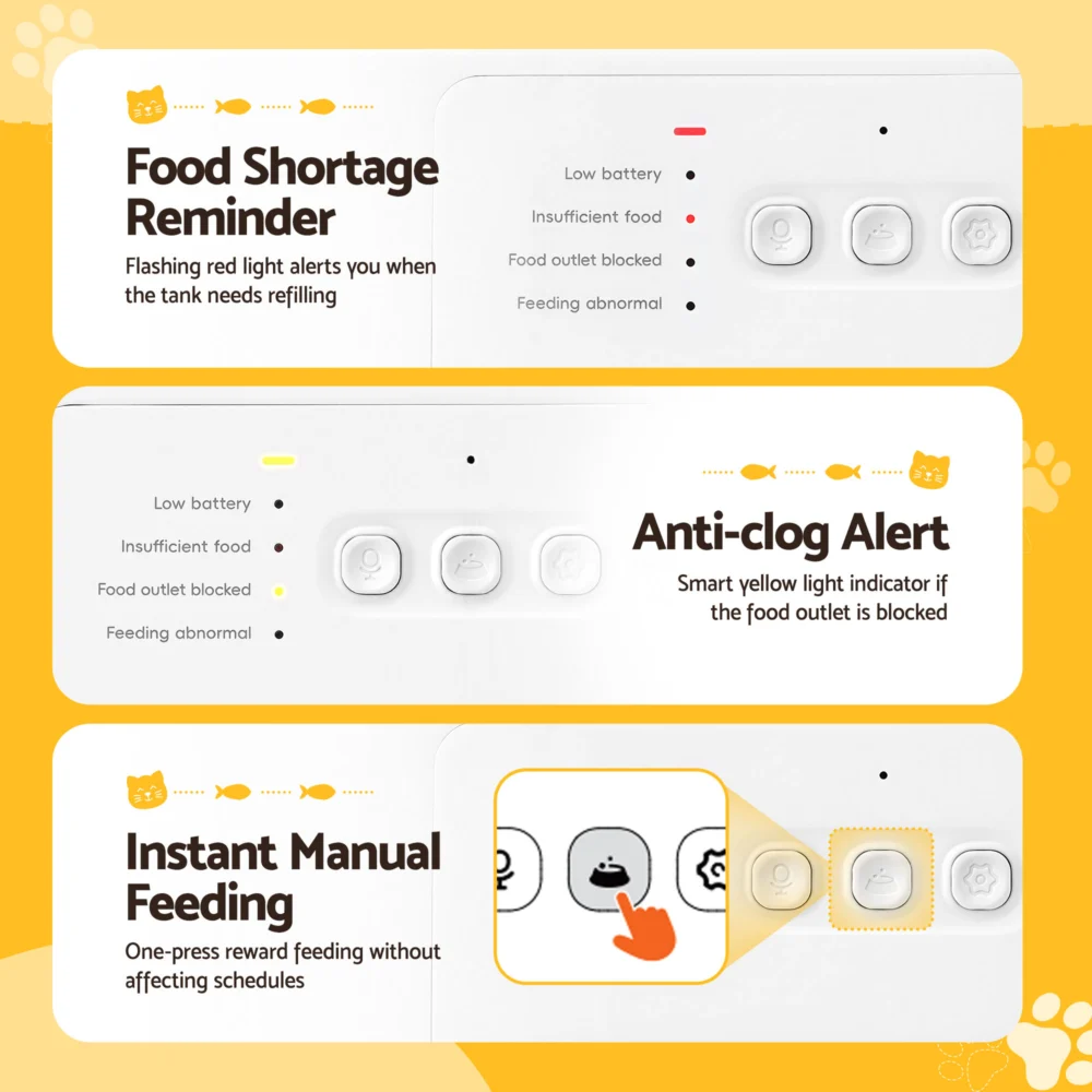 i.Pet Automatic Pet Feeder Water Dispenser 2-in-1 Smart WiFi Dog Cat Food 4L