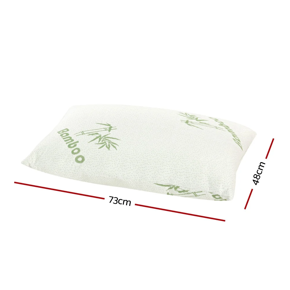 Giselle Bedding 4 Pack Bamboo Pillow Family Hotel