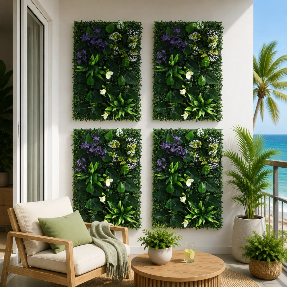 Gardeon 4PCS Artificial Plant Wall Panels 40X60CM Boxwood Panel Hedge Grass