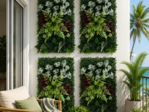 Gardeon 4PCS Artificial Plant Wall Panels 40X60CM Boxwood Panel Flower Backdrop