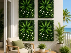 Gardeon 4PCS Artificial Plant Wall Panels 40X60CM Boxwood Panel Leaf Backdrop