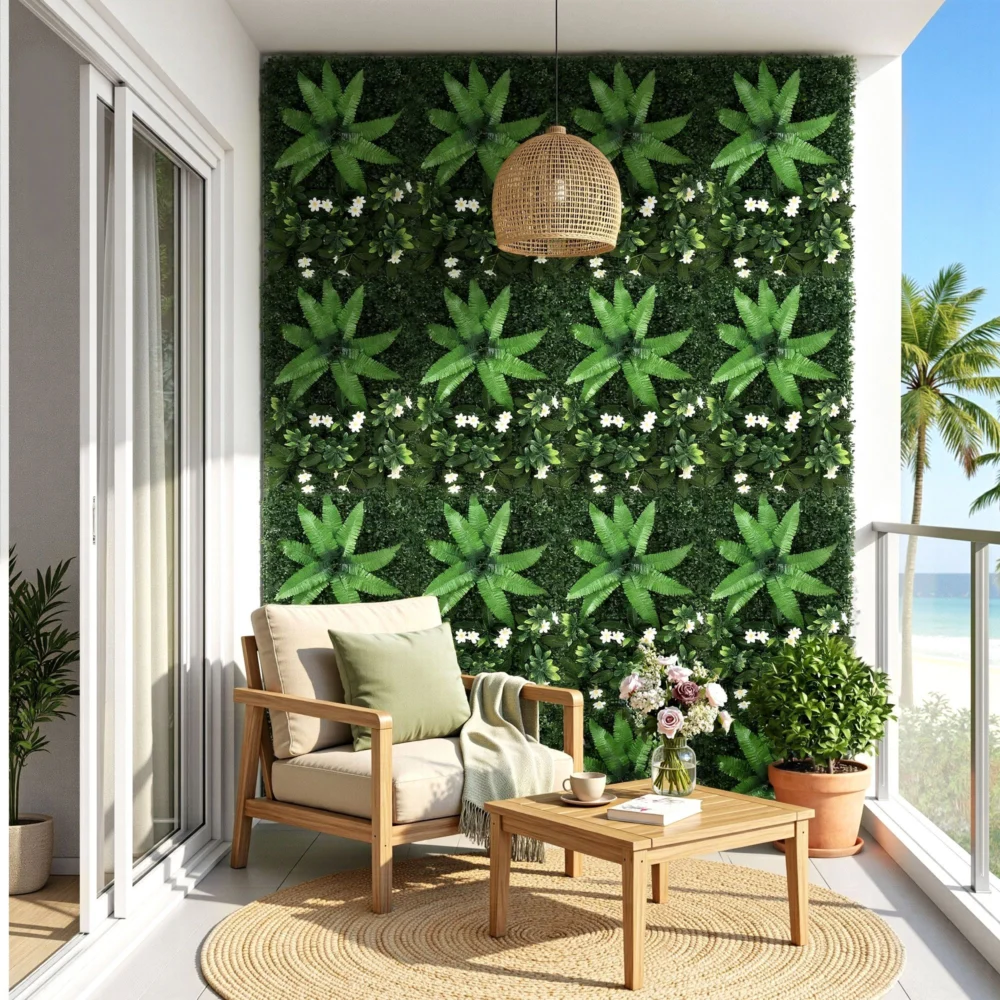 Gardeon 4PCS Artificial Plant Wall Panels 40X60CM Boxwood Panel Leaf Backdrop