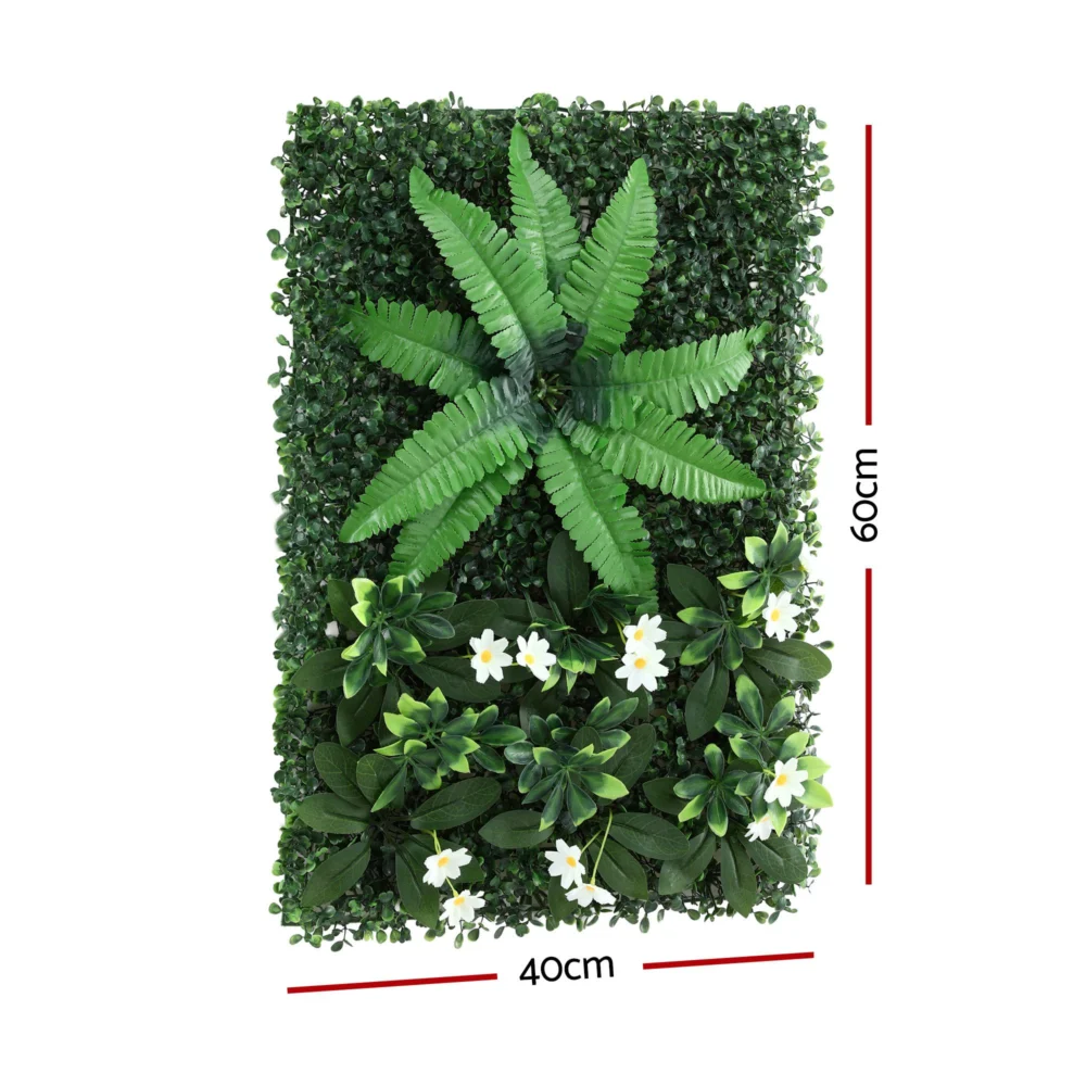Gardeon 4PCS Artificial Plant Wall Panels 40X60CM Boxwood Panel Leaf Backdrop