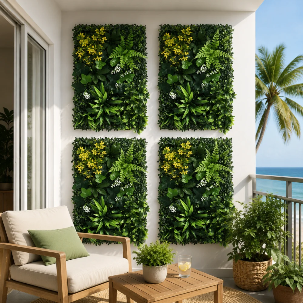 Gardeon 4PCS Artificial Plant Wall Panels 40X60CM Boxwood Panel Backyard Hedge