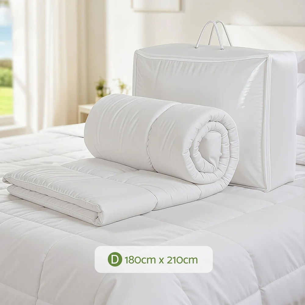 Giselle Bedding 200GSM Bamboo Quilt Summer Quilts All Season Doona Duvet