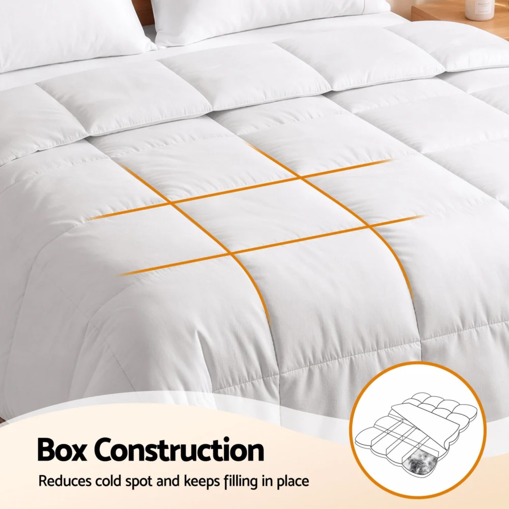 Giselle Bedding Queen Quilt, 200GSM Summer Duck Down Feather Doona Insert
