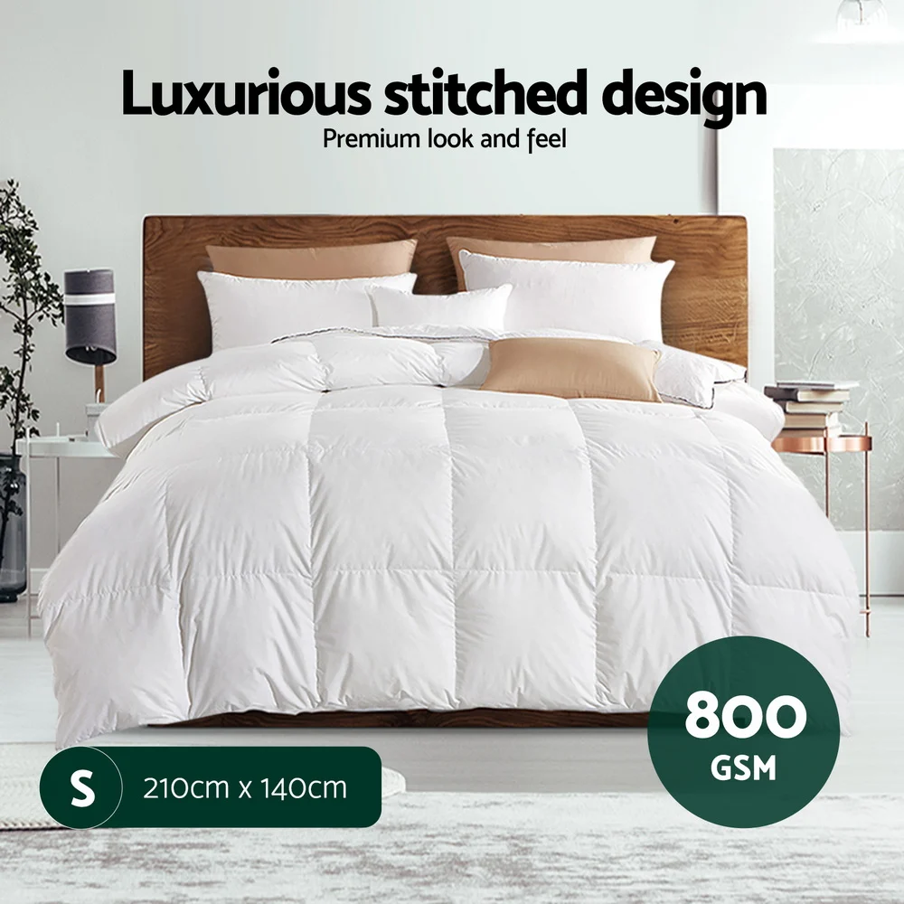 Giselle Bedding 800GSM Goose Down Feather Quilt Winter Blanket Duvet Comforter