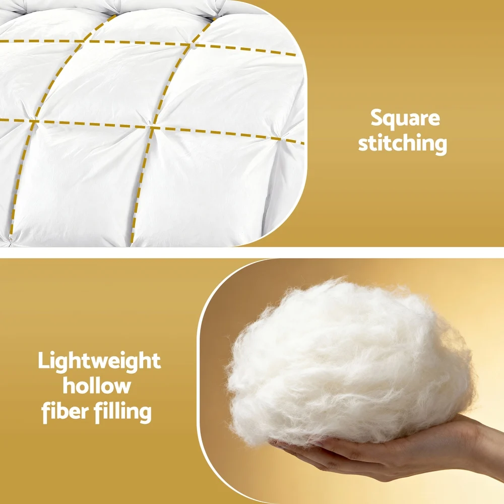 Giselle Bedding Super King Size 400GSM Microfiber Quilt All Season Duvet Quilts