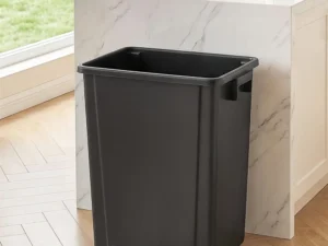 Cefito 35L Rubbish Bin Waste Dustbin Open Top Trash Can Kitchen Office Dark Grey