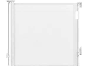 Keezi Retractable Gate Baby Gate Pet Safety Fence Extends up to 140cm White