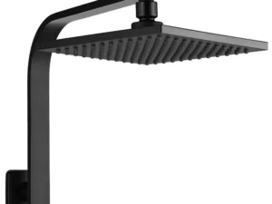 Cefito 8'' Rain Shower Head Wall Arm Square High Pressure Black